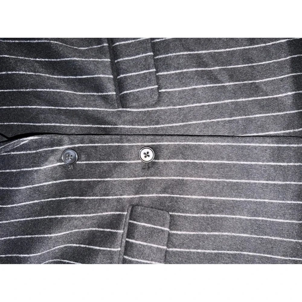 Pistola Charcoal Chalk Stripe Wool Blend Blazer Jacket P00095185WH XS New A4